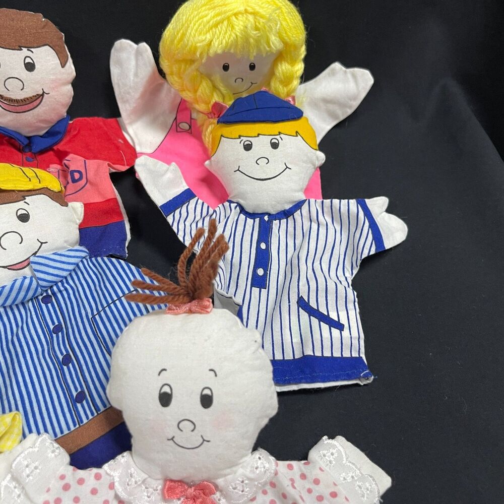 Hand Puppets Lot of 12 Towns People Teach Nurse Chef Baby - Picture 5 of 8